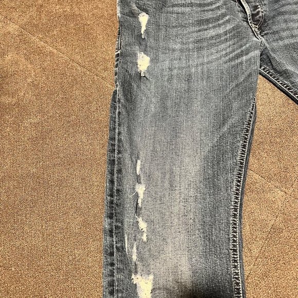 Mens Diesel TROXER R8KJ4 Stretch Slim Skinny Blue Jeans W36 L32 - Picture 4 of 16